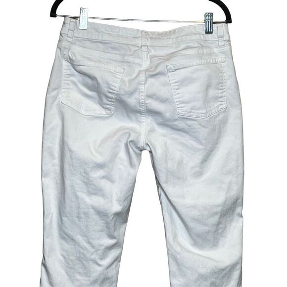 Eileen Fisher white organic cotton skinny ankle jeans size 8 - Picture 7 of 16